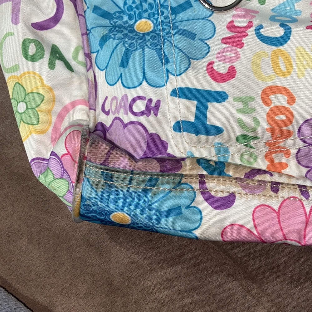 Authentic Coach Multi-Colored Daisy Handbag - Picture 5 of 5